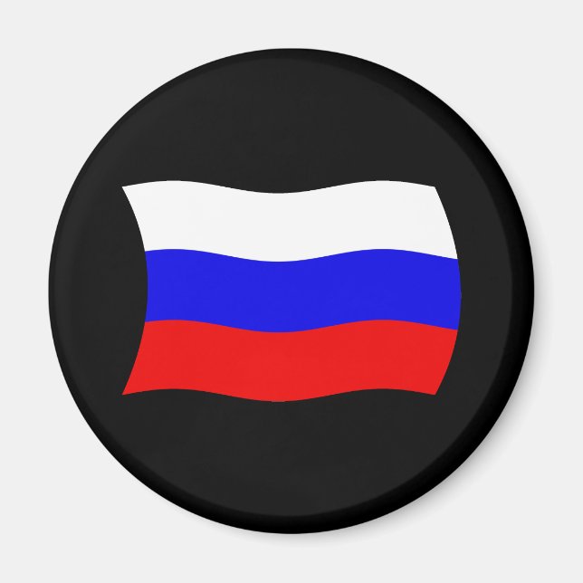 Aimant Drapeau de la Russie (Devant)