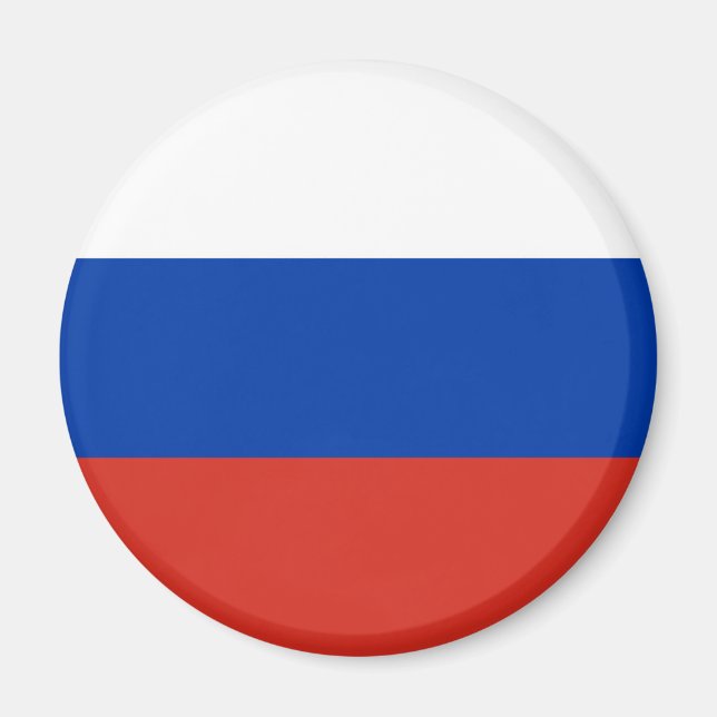 Aimant Drapeau de la Russie (Devant)
