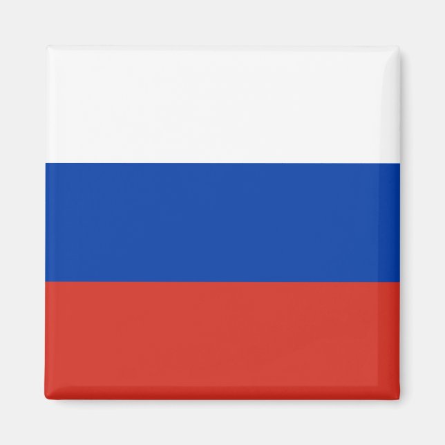 Aimant Drapeau de la Russie (Devant)