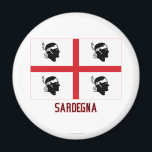 Aimant Drapeau de la Sardaigne<br><div class="desc">Le drapeau de la région de la Sardaigne en Italie est une excellente façon de dire au monde d'où vous venez — ou d'où vous voulez être. N'est-ce pas génial d'être italien ? VEXILLOPHILE propose des drapeaux plats et des drapeaux, généralement disponibles avec le nom du lieu — souvent dans...</div>