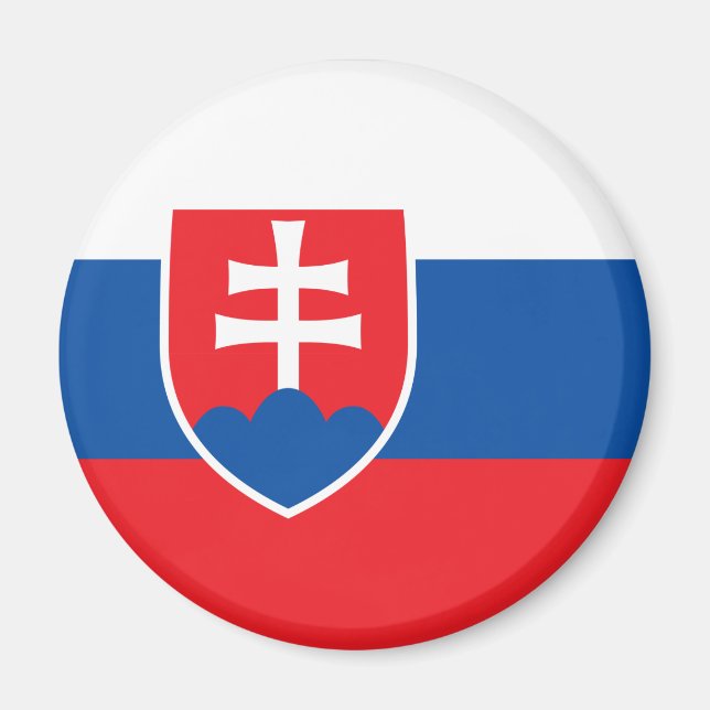 Aimant Drapeau de la Slovaquie (Devant)