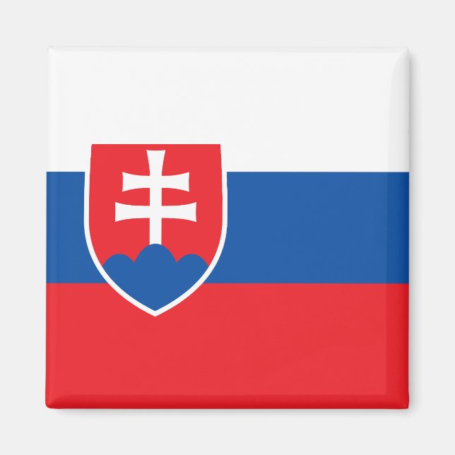 Aimant Drapeau de la Slovaquie (Devant)