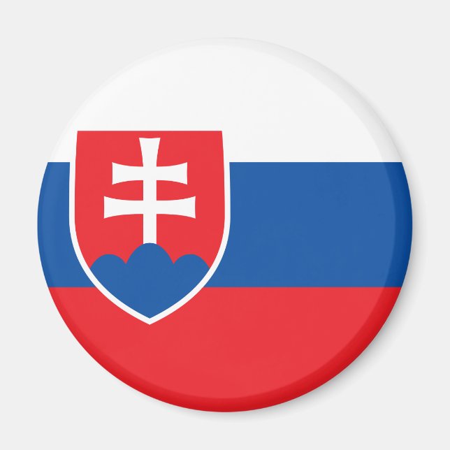 Aimant Drapeau de la Slovaquie (Devant)