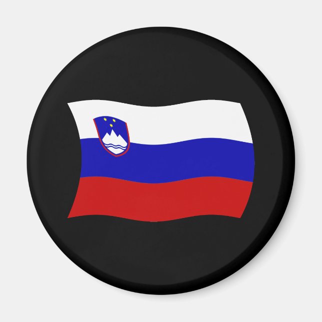 Aimant Drapeau de la Slovénie (Devant)