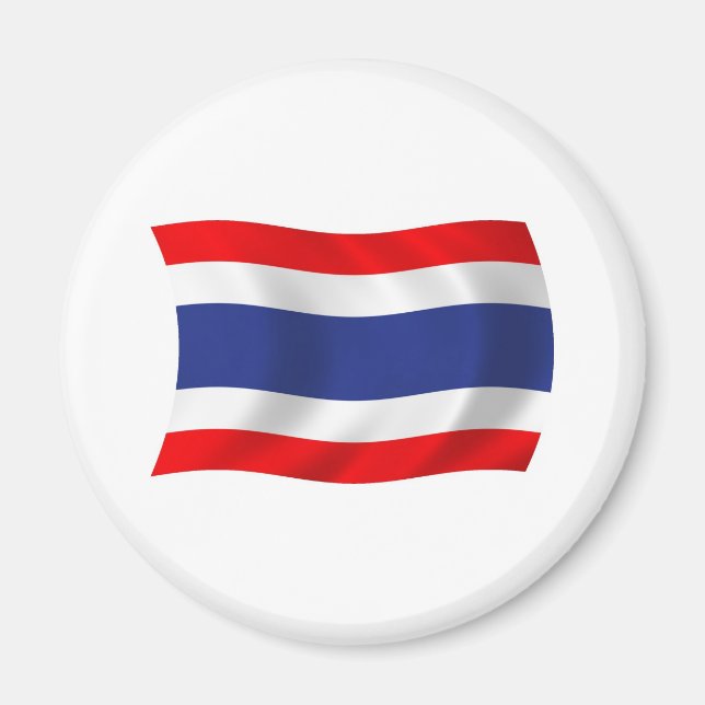 Aimant Drapeau de la Thaïlande (Devant)