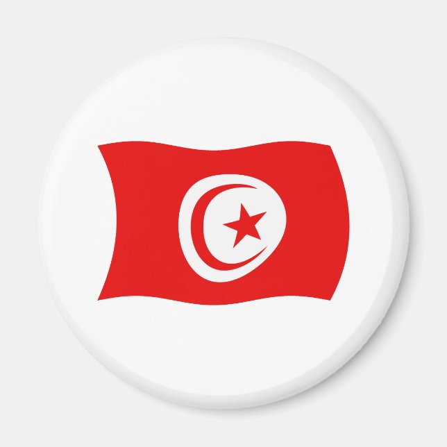 Aimant Drapeau de la Tunisie (Devant)