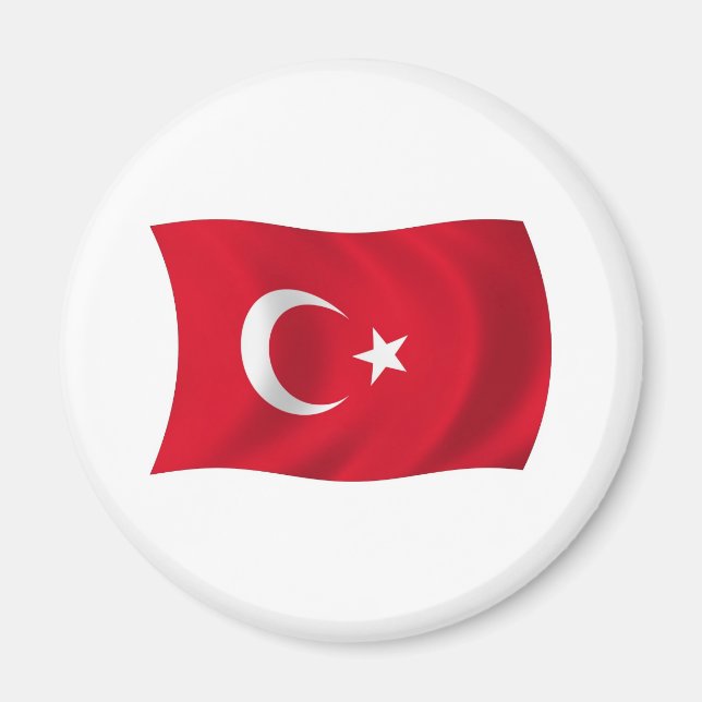 Aimant Drapeau de la Turquie (Devant)