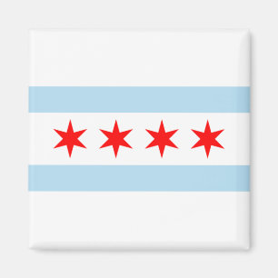 Aimant Drapeau de la ville de Chicago (Illinois)