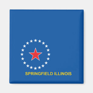 Aimant Drapeau de la ville de Springfield