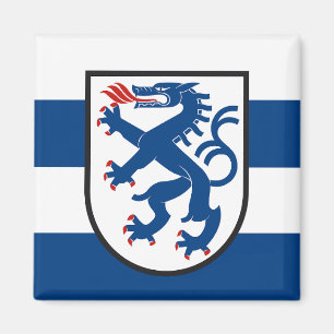 Aimant drapeau de la ville d'Ingolstadt allemagne symbole