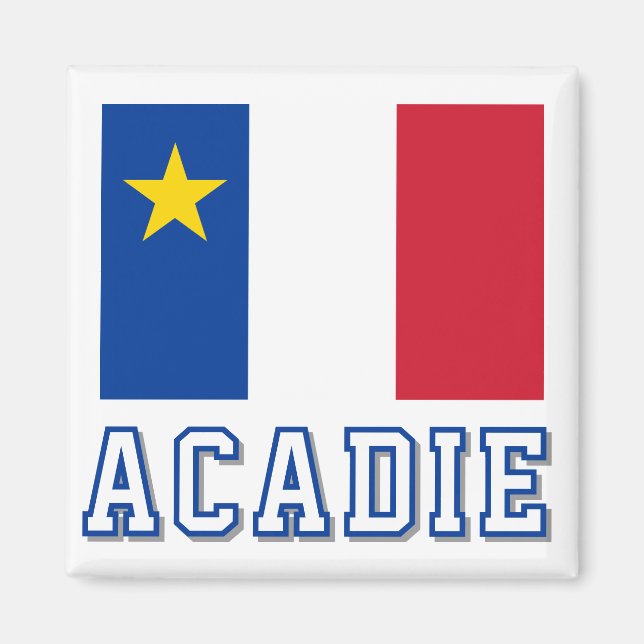 Aimant Drapeau de l'Acadie (Devant)