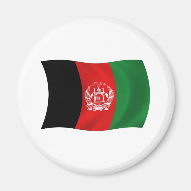 Aimant Drapeau de l'Afghanistan (Devant)