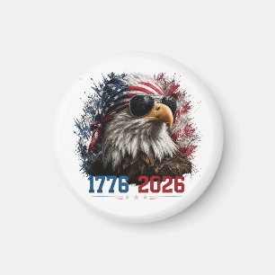 Aimant Drapeau de l'Aigle Patriotique America 250  1776–2
