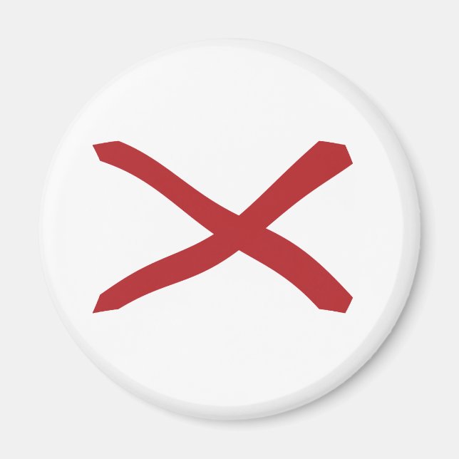 Aimant Drapeau de l'Alabama (Devant)