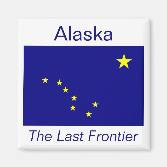 Aimant drapeau de l'Alaska (Devant)
