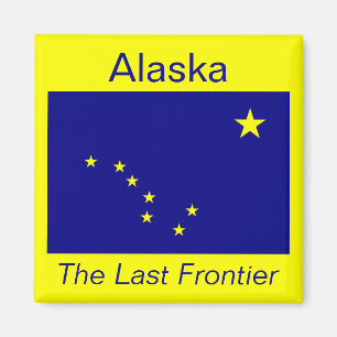 Aimant drapeau de l'Alaska