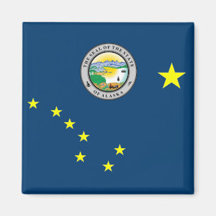 Aimant Drapeau de l'Alaska