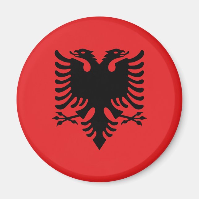 Aimant Drapeau de l'Albanie (Devant)