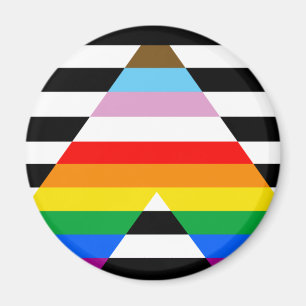 Aimant Drapeau de l'Ally Pride de progression LGBTQ
