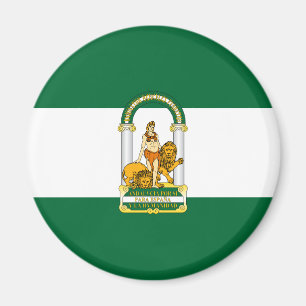Aimant Drapeau de l'Andalousie, Espagne