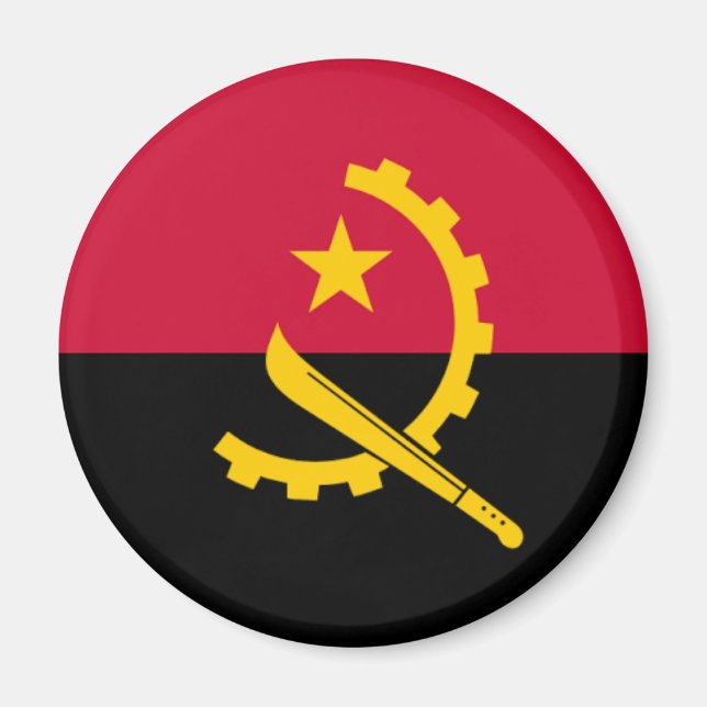 Aimant Drapeau de l'Angola (Devant)