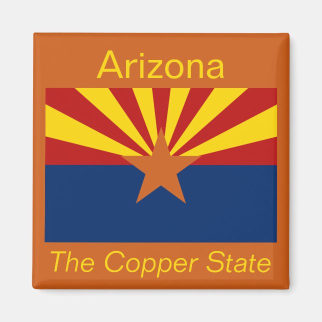 Aimant drapeau de l'Arizona (Devant)