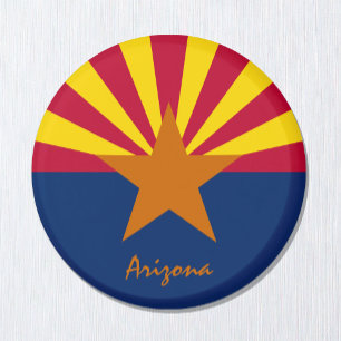 Aimant Drapeau de l'Arizona & Arizona USA - fans de voyag