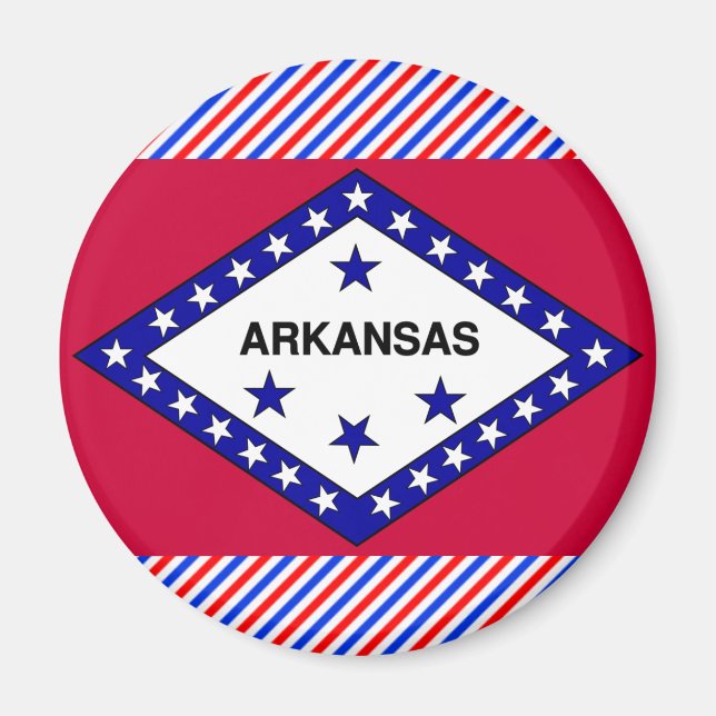 Aimant Drapeau de l'Arkansas (Devant)
