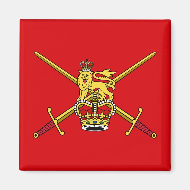 Aimant Drapeau de l'armée de terre britannique (non-cérém (Devant)