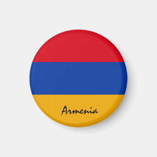 Aimant Drapeau de l'Arménie et Asie - fans de voyages/spo