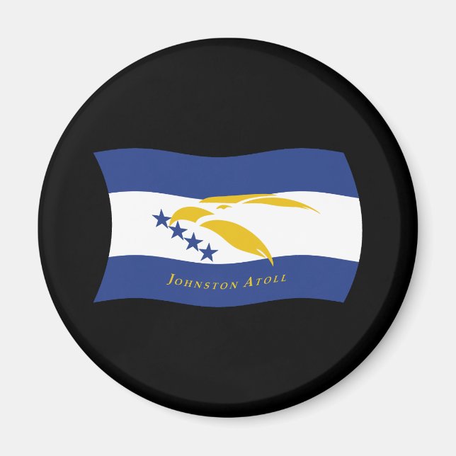 Aimant Drapeau de l'Atoll Johnston (Devant)