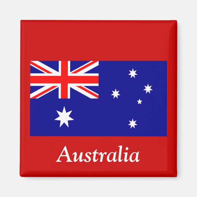 Aimant Drapeau de l'Australie (Devant)