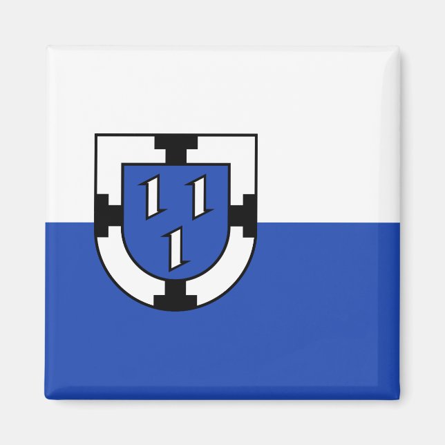 Aimant drapeau de l'emblème de la ville de Bottrop en All (Devant)
