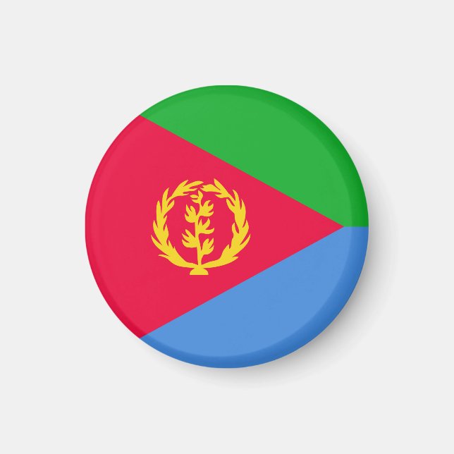 Aimant drapeau de l'Érythrée (Devant)