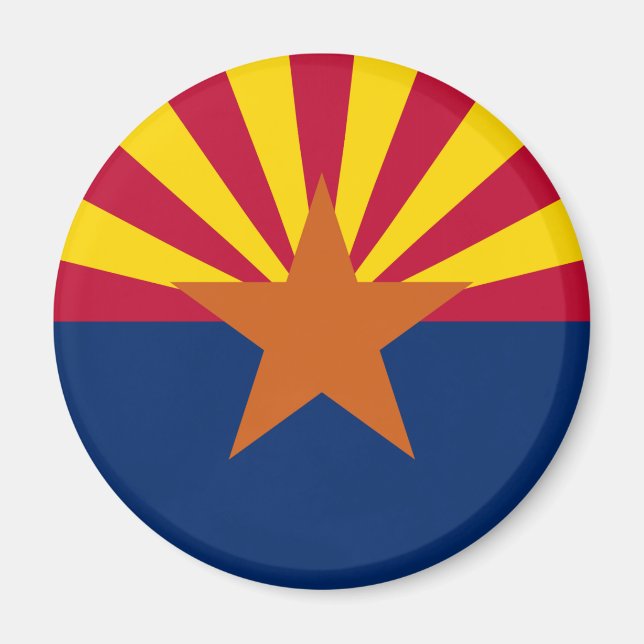 Aimant Drapeau de l'État d'Arizona (Devant)