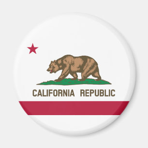 Aimant Drapeau de l'État de la République de Californie