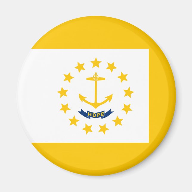 Aimant Drapeau de l'État de Rhode Island (Devant)