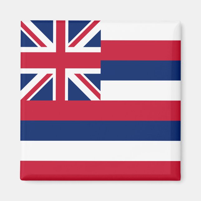 Aimant Drapeau de l'État d'Hawaii (Devant)