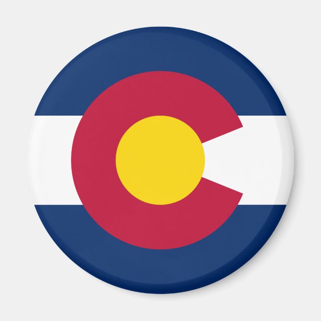Aimant Drapeau de l'État du Colorado (Devant)