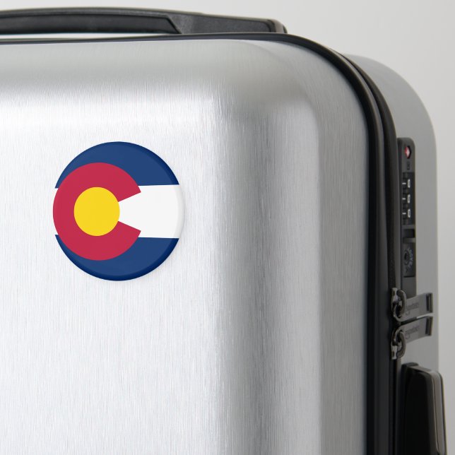Aimant Drapeau de l'État du Colorado (In Situ (Bagages))