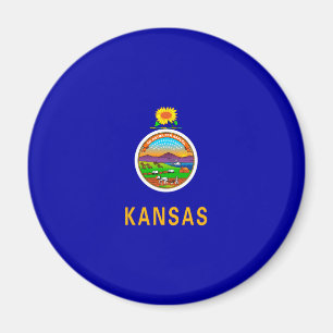 Aimant Drapeau de l'État du Kansas