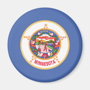 Aimant Drapeau de l'État du Minnesota