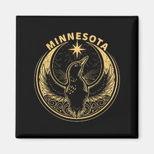 Aimant Drapeau de l'État du Minnesota rebelle plongeon Mi