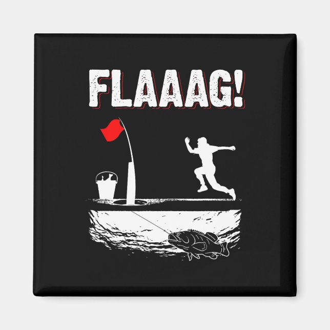 Aimant Drapeau de levage pour pêche sur glace pour homme  (Devant)