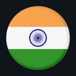 Aimant Drapeau de l'Inde<br><div class="desc">C'est le drapeau authentique de l'Inde.</div>