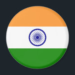 Aimant Drapeau de l'Inde<br><div class="desc">C'est le drapeau authentique de l'Inde.</div>