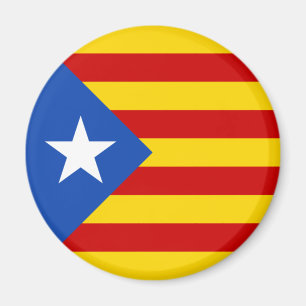 Aimant Drapeau de l'indépendance catalane "L'Estelada Bla