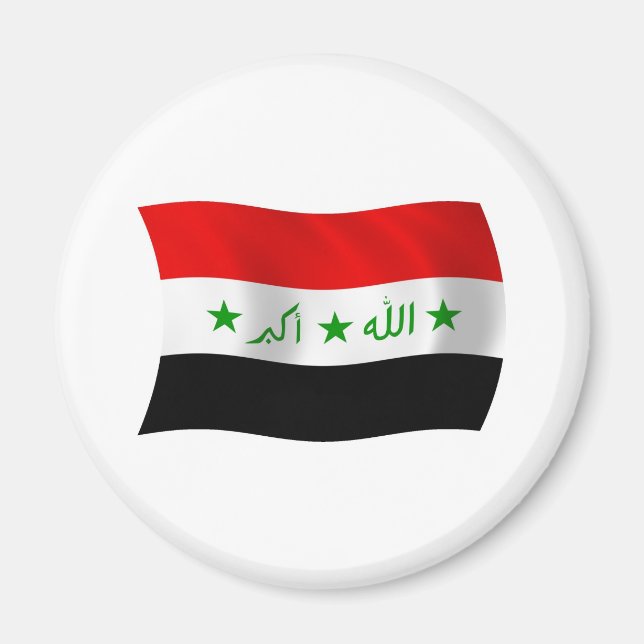 Aimant Drapeau de l'Irak (Devant)