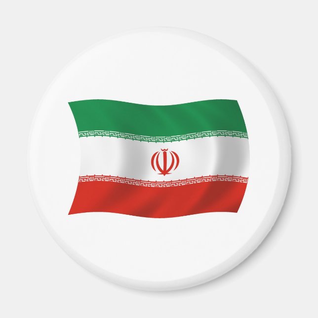 Aimant Drapeau de l'Iran (Devant)