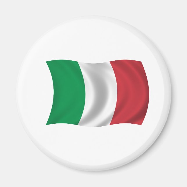 Aimant Drapeau de l'Italie (Devant)